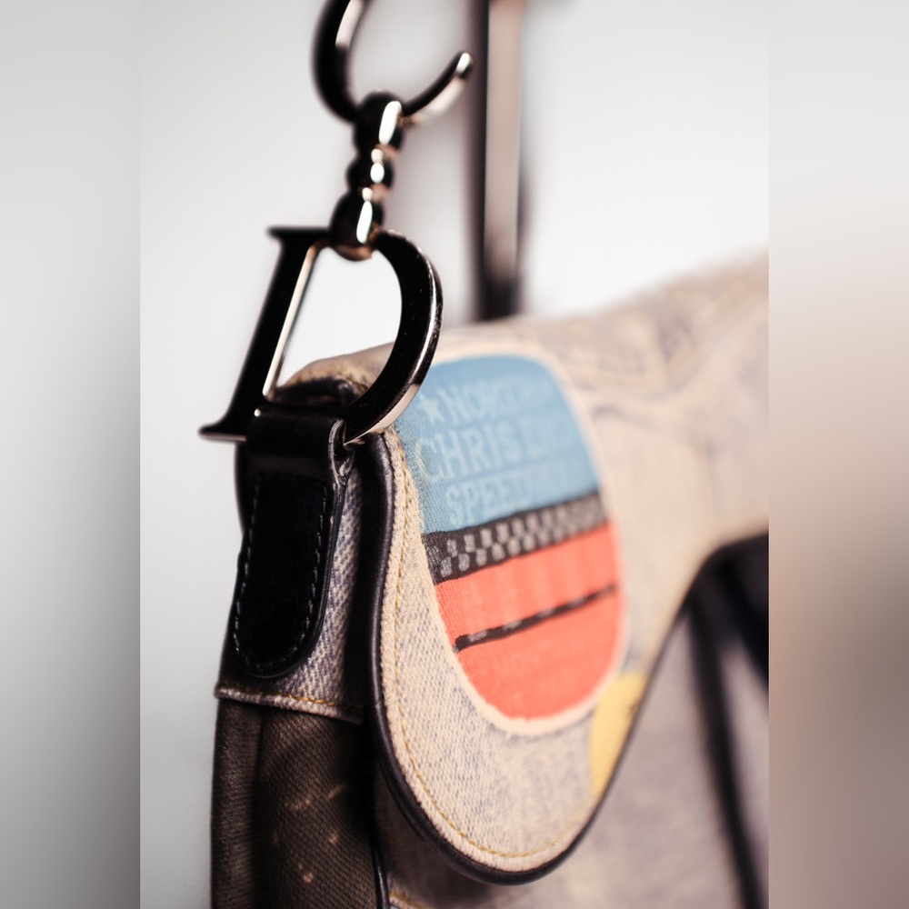 Christian Dior Speedway Mini Saddle Bag Vintage Galliano - Picture 3 of 9